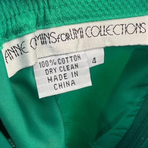 Anne Crimmins Umi Collections Skirt Suit Vintage Multi Color Geometric 4 Spring - Picture 10 of 10